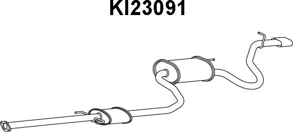 Veneporte KI23091 - Глушитель выхлопных газов, конечный autosila-amz.com