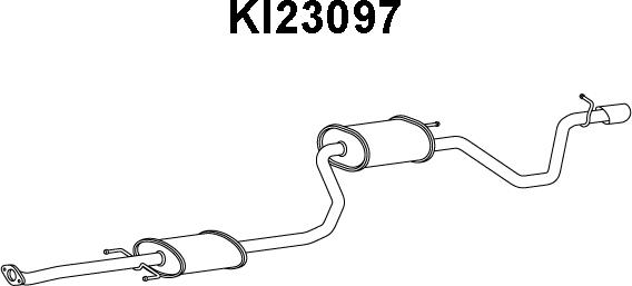 Veneporte KI23097 - Предглушитель выхлопных газов autosila-amz.com