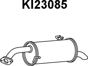 Veneporte KI23085 - Глушитель выхлопных газов, конечный autosila-amz.com