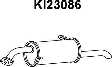 Veneporte KI23086 - Глушитель выхлопных газов, конечный autosila-amz.com
