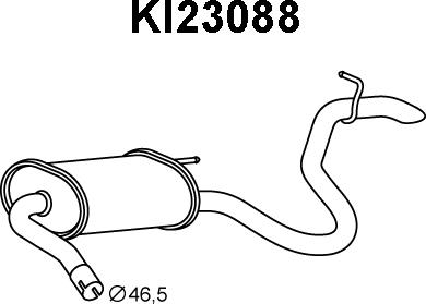 Veneporte KI23088 - Глушитель выхлопных газов, конечный autosila-amz.com