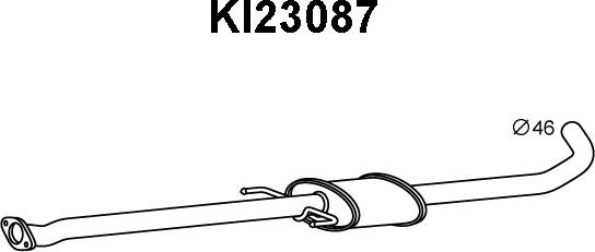 Veneporte KI23087 - Предглушитель выхлопных газов autosila-amz.com