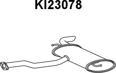 Veneporte KI23078 - Глушитель выхлопных газов, конечный autosila-amz.com