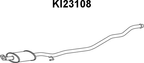 Veneporte KI23108 - Предглушитель выхлопных газов autosila-amz.com