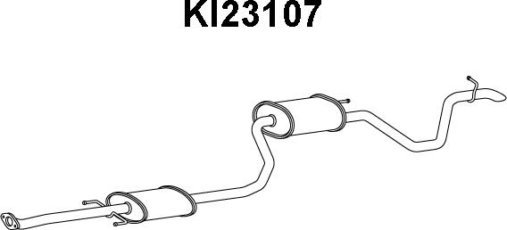Veneporte KI23107 - Глушитель выхлопных газов, конечный autosila-amz.com