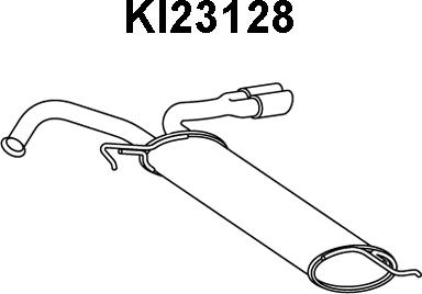 Veneporte KI23128 - Глушитель выхлопных газов, конечный autosila-amz.com