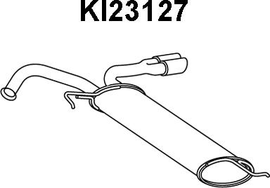 Veneporte KI23127 - Глушитель выхлопных газов, конечный autosila-amz.com