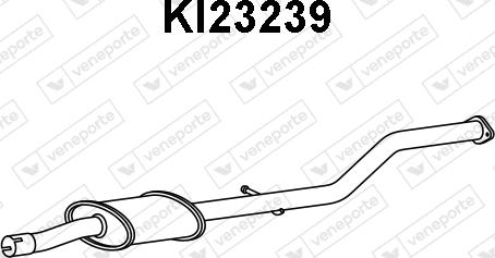 Veneporte KI23239 - Средний глушитель выхлопных газов autosila-amz.com