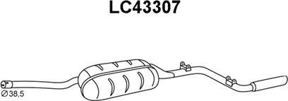 Veneporte LC43307 - Глушитель выхлопных газов, конечный autosila-amz.com
