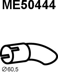 Veneporte ME50444 - Труба выхлопного газа autosila-amz.com