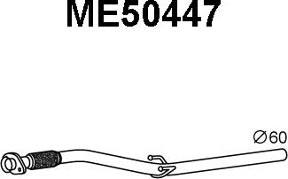 Veneporte ME50447 - Труба выхлопного газа autosila-amz.com