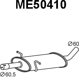 Veneporte ME50410 - Предглушитель выхлопных газов autosila-amz.com