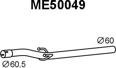 Veneporte ME50049 - Труба выхлопного газа autosila-amz.com