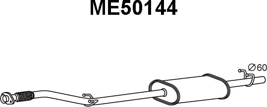 Veneporte ME50144 - Предглушитель выхлопных газов autosila-amz.com