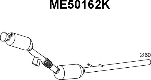 Veneporte ME50162K - Катализатор autosila-amz.com