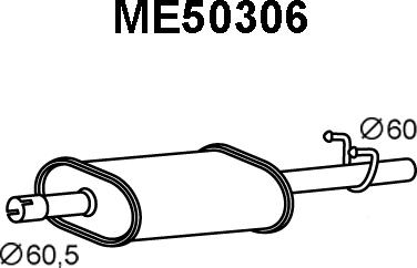 Veneporte ME50306 - Глушитель выхлопных газов, конечный autosila-amz.com