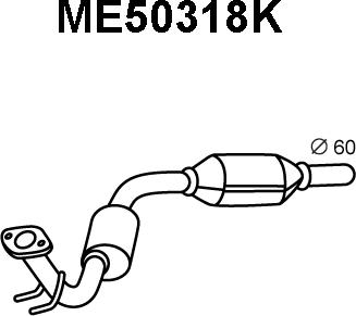 Veneporte ME50318K - Катализатор autosila-amz.com