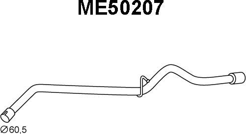 Veneporte ME50207 - Труба выхлопного газа autosila-amz.com