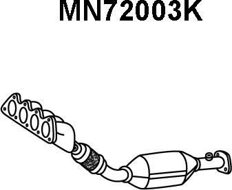 Veneporte MN72003K - Катализатор коллектора autosila-amz.com