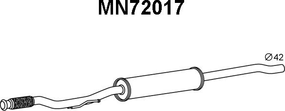 Veneporte MN72017 - Предглушитель выхлопных газов autosila-amz.com