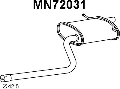 Veneporte MN72031 - Глушитель выхлопных газов, конечный autosila-amz.com