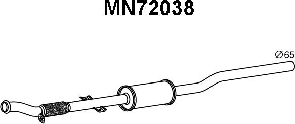 Veneporte MN72038 - Предглушитель выхлопных газов autosila-amz.com