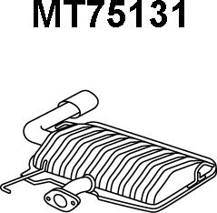 Veneporte MT75131 - Глушитель выхлопных газов, конечный autosila-amz.com