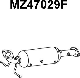 Veneporte MZ47029F - Сажевый / частичный фильтр, система выхлопа ОГ autosila-amz.com