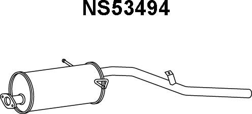 Veneporte NS53494 - Глушитель выхлопных газов, конечный autosila-amz.com