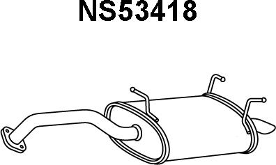 Veneporte NS53418 - Глушитель выхлопных газов, конечный autosila-amz.com