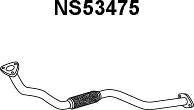Veneporte NS53475 - Труба выхлопного газа autosila-amz.com