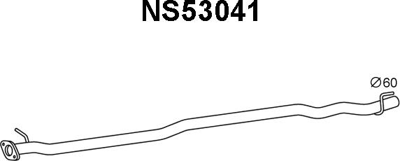 Veneporte NS53041 - Труба выхлопного газа autosila-amz.com