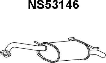 Veneporte NS53146 - Глушитель выхлопных газов, конечный autosila-amz.com