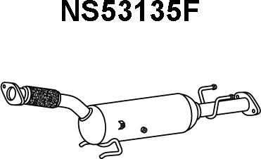 Veneporte NS53135F - Сажевый / частичный фильтр, система выхлопа ОГ autosila-amz.com