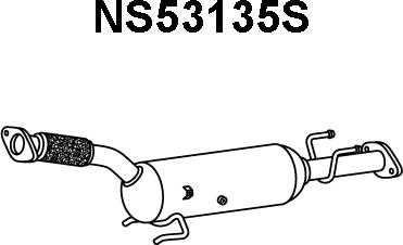 Veneporte NS53135S - Сажевый / частичный фильтр, система выхлопа ОГ autosila-amz.com