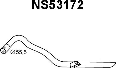 Veneporte NS53172 - Труба выхлопного газа autosila-amz.com