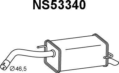 Veneporte NS53340 - Глушитель выхлопных газов, конечный autosila-amz.com
