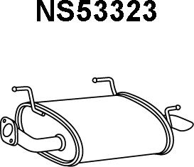 Veneporte NS53323 - Глушитель выхлопных газов, конечный autosila-amz.com