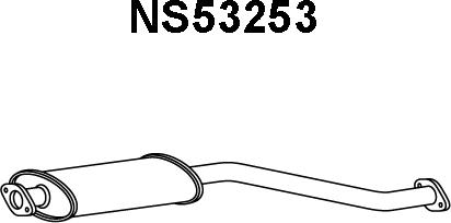 Veneporte NS53253 - Предглушитель выхлопных газов autosila-amz.com