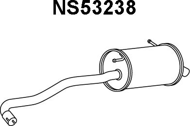 Veneporte NS53238 - Глушитель выхлопных газов, конечный autosila-amz.com