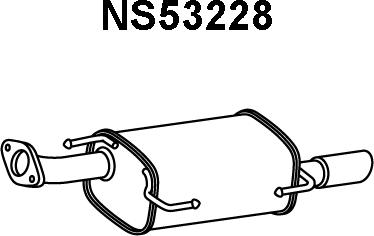 Veneporte NS53228 - Глушитель выхлопных газов, конечный autosila-amz.com