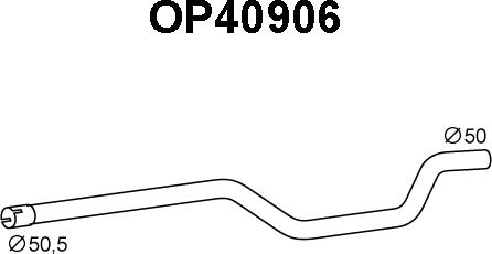 Veneporte OP40906 - Труба выхлопного газа autosila-amz.com