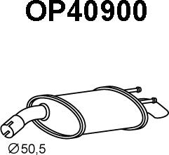 Veneporte OP40900 - Глушитель выхлопных газов, конечный autosila-amz.com