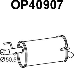 Veneporte OP40907 - Глушитель выхлопных газов, конечный autosila-amz.com