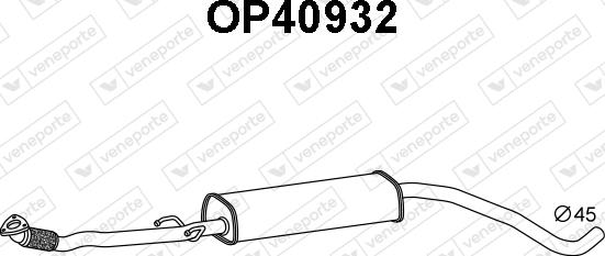 Veneporte OP40932 - Предглушитель выхлопных газов autosila-amz.com