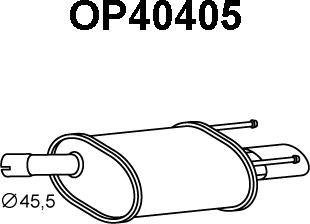 Veneporte OP40405 - Глушитель выхлопных газов, конечный autosila-amz.com