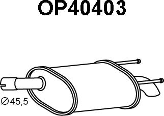 Veneporte OP40403 - Глушитель выхлопных газов, конечный autosila-amz.com