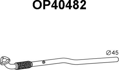 Veneporte OP40482 - Труба выхлопного газа autosila-amz.com
