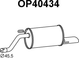 Veneporte OP40434 - Глушитель выхлопных газов, конечный autosila-amz.com