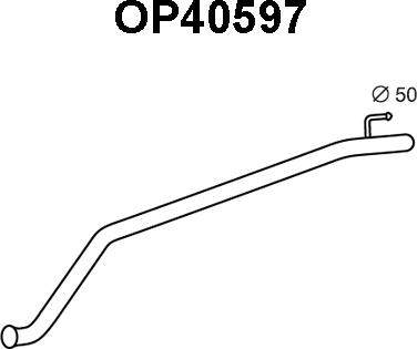 Veneporte OP40597 - Труба выхлопного газа autosila-amz.com